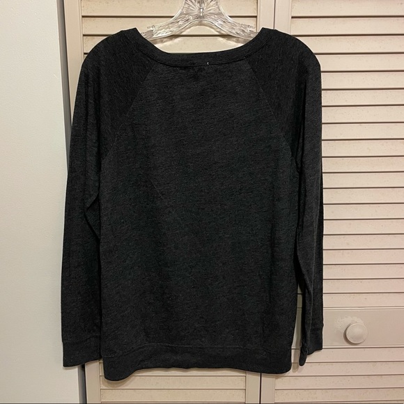 J. CREW Charcoal Gray Sweatshirt Shirt - Picture 4 of 4